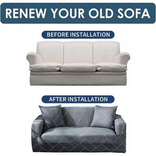 Tấm bọc ghế sofa co giãn có tay vịn Tấm bọc ghế bành đàn hồi Vỏ bọc ghế sofa ma thuật Universal Magic Tấm bọc bảo vệ ghế sofa chống trượt, Không có vỏ gối