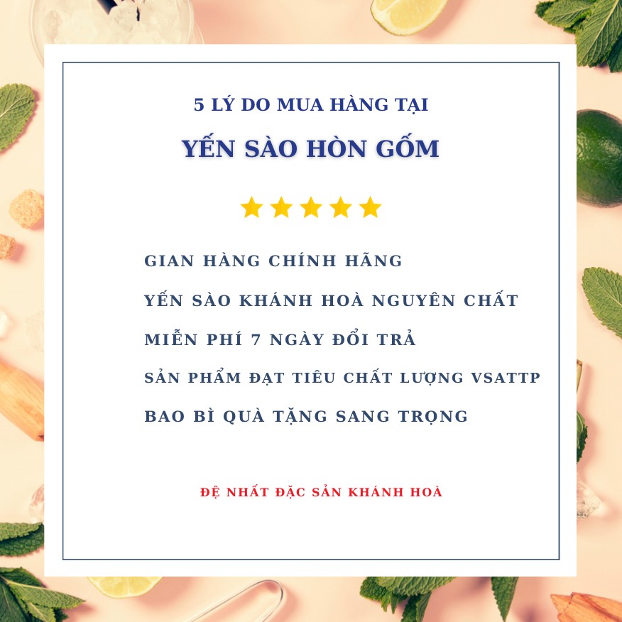 [HỘP 6 LỌ 70ML] Nước Yến Sào Đông Trùng Hạ Thảo - Yến Sào Hòn Gốm Chính Hiệu Khánh Hoà - HG SALANGANES NEST