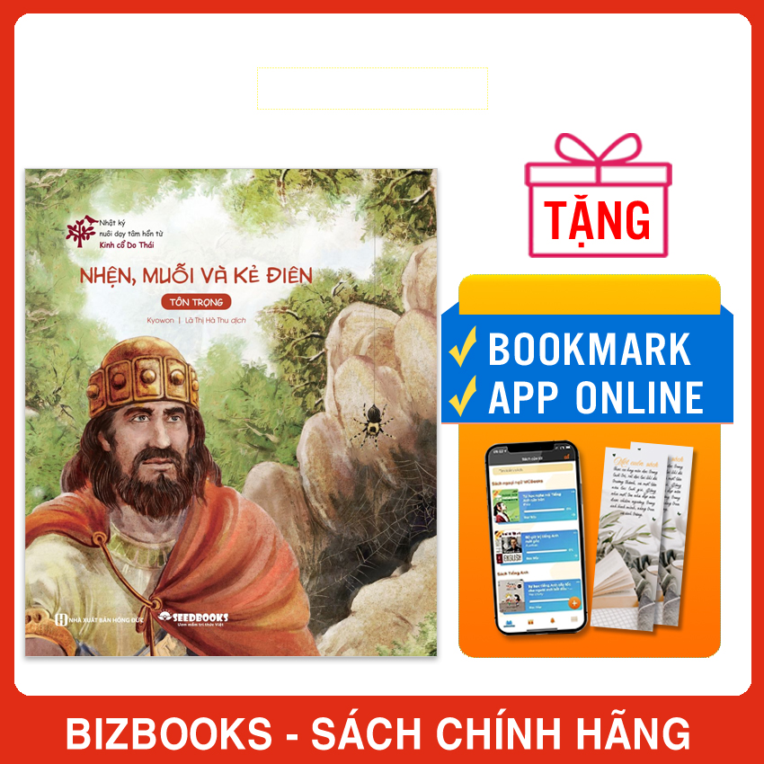 Truyện Tranh Cho Bé: Nhện, Muỗi Và Kẻ Điên - Rèn Đức Tính Tôn Trọng- Sách Nuôi Dưỡng Tâm Hồn Cho Trẻ Của Người Do Thái