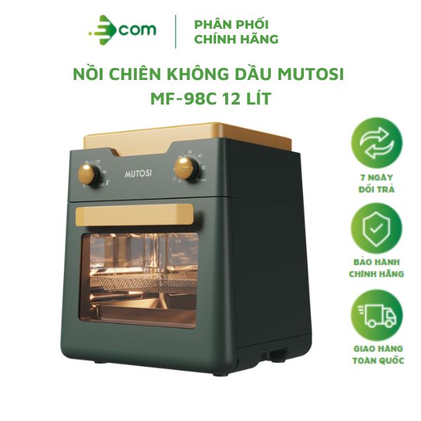 Nồi chiên không dầu MUTOSI MF-98C dung tích 12L - Hàng chính hãng