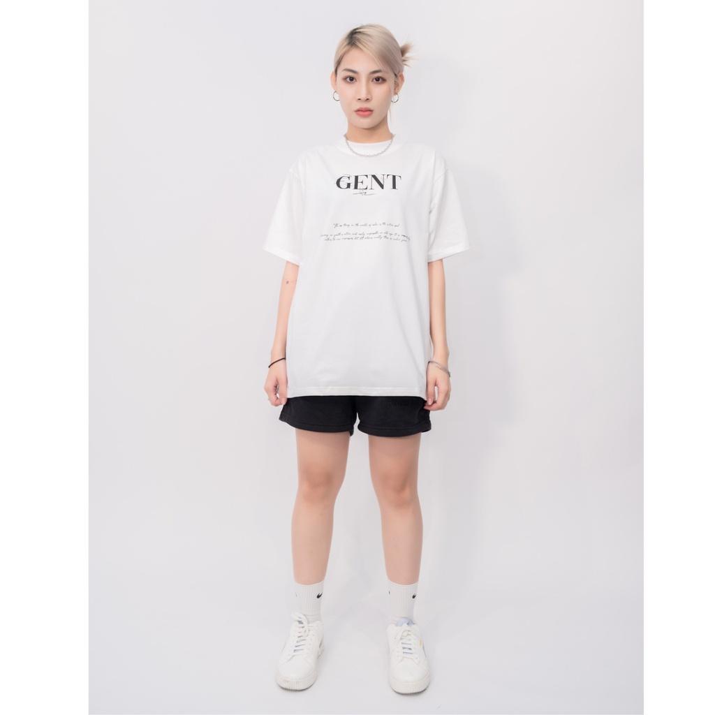 Áo thun Signature Basic Tee unisex nam nữ from rộng, tay lỡ, cổ tròn màu đen, trắng.