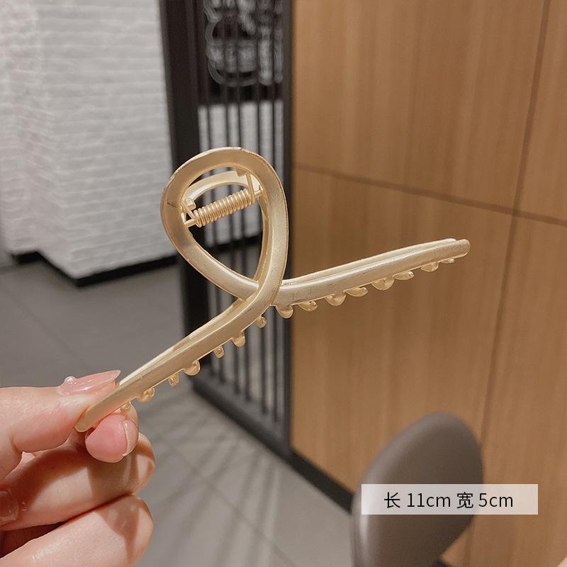 Kẹp tóc Hàn Quốc kẹp càng cua cỡ lớn nhiều mẫu HOT tiktok màu vàng gold sang chảnh