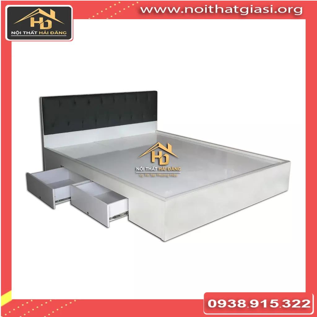 Giường ngủ gỗ công nghiệp có học kéo