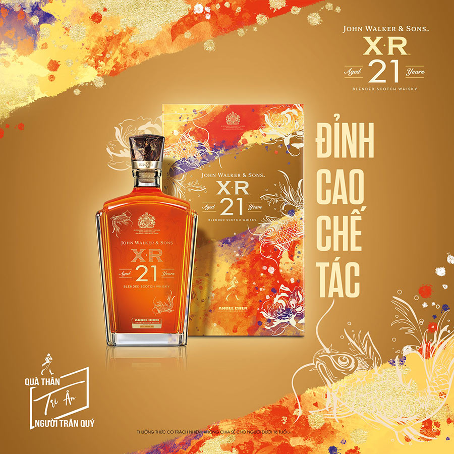 Rượu John Walker &amp; Sons XR aged 21 years Blended Scotch Whisky 40% 750ml - Hộp quà