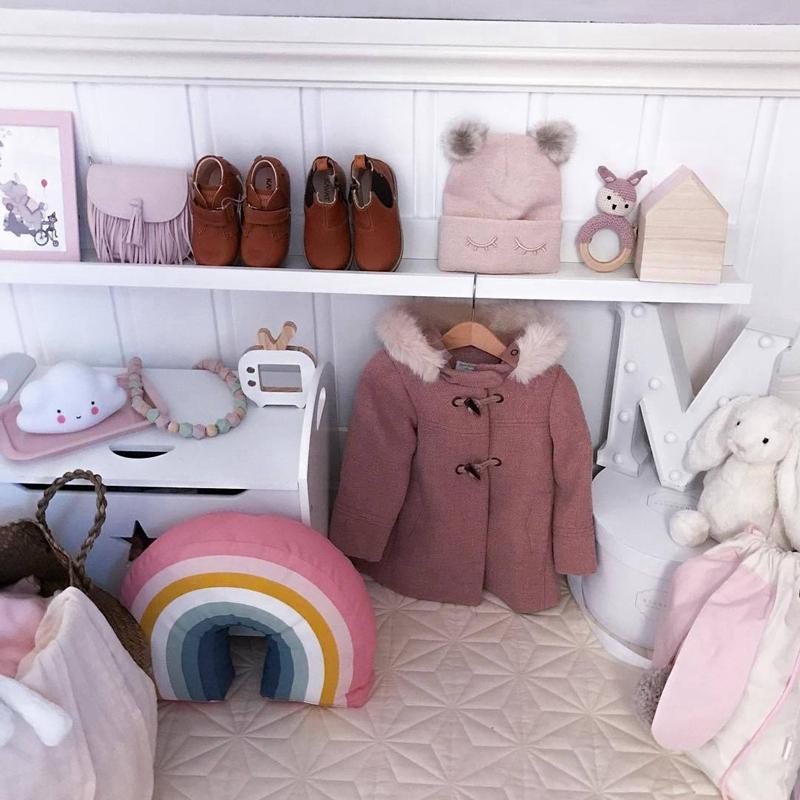In hình Siêu Mềm Rainbow Sofa Giường Phòng Trẻ Em Gối CHỮ U, Gối Tựa Lưng Ô Tô Mềm Thú Nhồi Bông Trẻ Em Ngủ gối