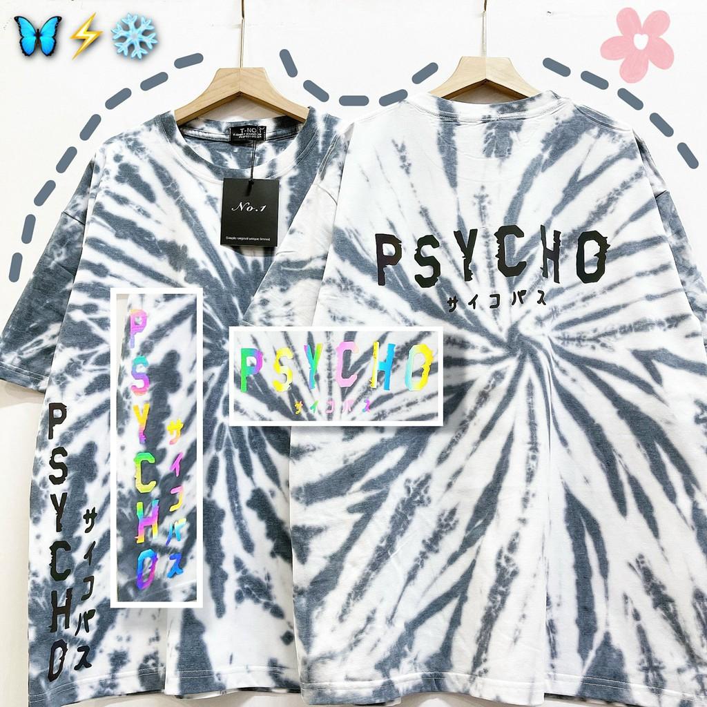 Áo loang tie dye unisex form rộng Tie Boutique nhiều hình - xoáy đen