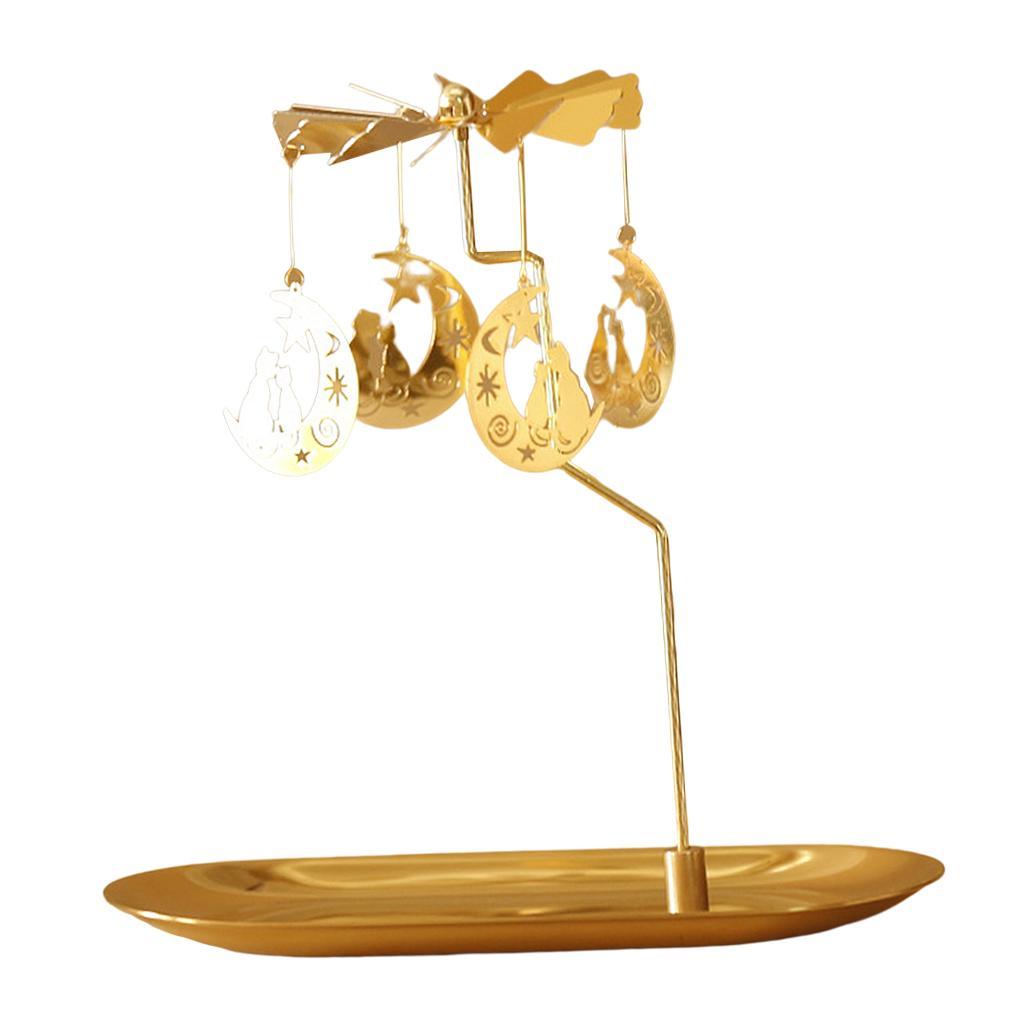 3pcs Candle Holder Rotating Tea Light Holder Stand Decor