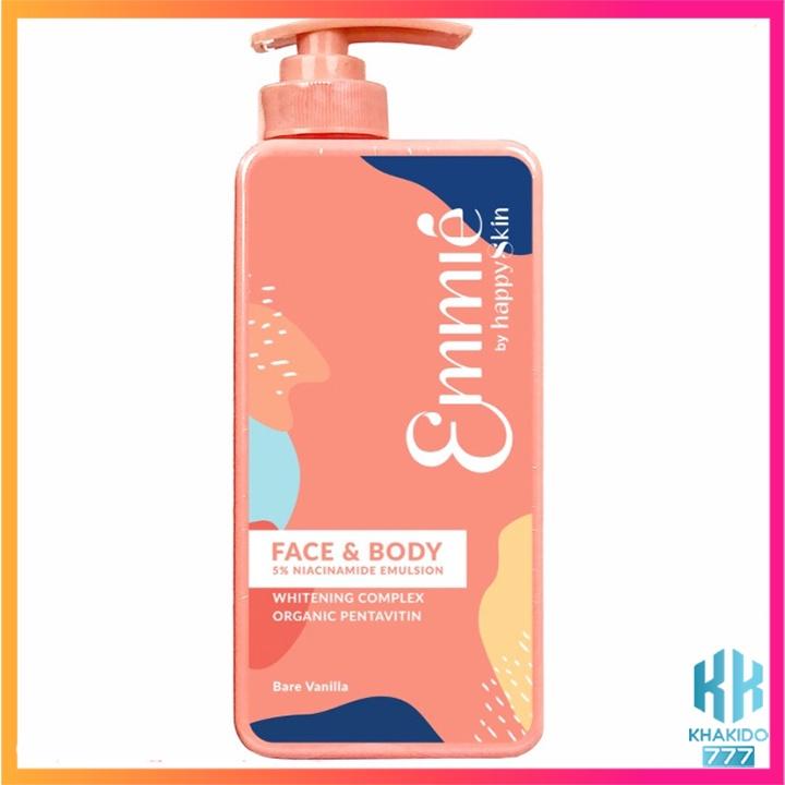 Combo 2 Chai Kem Dưỡng Trắng Da Emmie Cho Mặt Và Body Có Chứa 5 % Niaciamide 85ml - 250ml Emmié