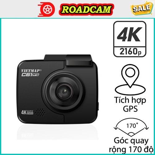 Camera Hành Trình Ô Tô Xe Hơi VIETMAP C61PRO - Độ Phân Giải 4K, Cảnh Báo Bằng Giọng Nói, BH 12 Tháng