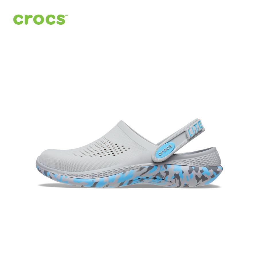 Giày lười unisex Crocs FW LiteRide 360 Clog U Marbled LGy/Oxgn - 207634-0ZU