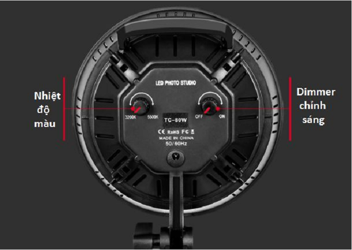 COMBO 2 ĐÈN LED STUDIO TC-80W