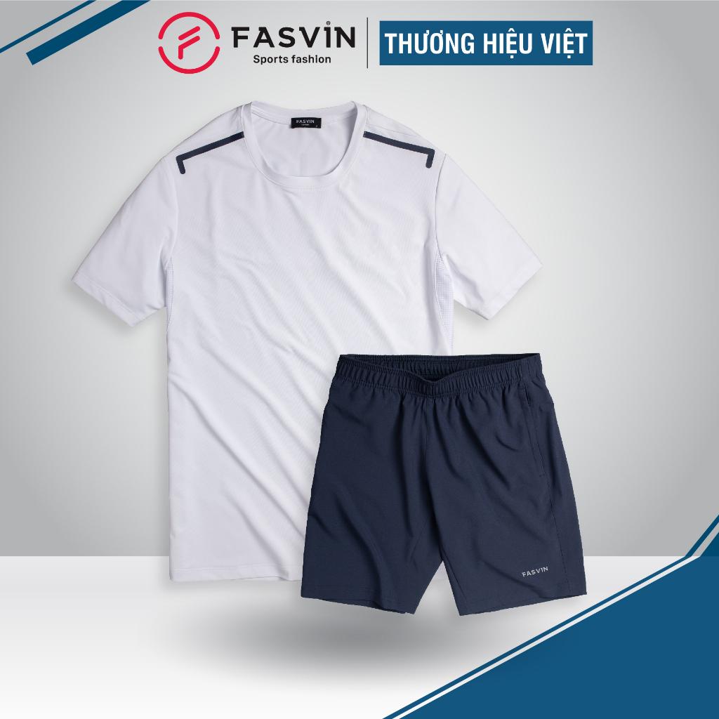 Bộ Quần Áo Thể Thao Nam FASVIN AT22499.HN Hàng Nhà Máy Chất Liệu tốt Phom Dáng Đẹp