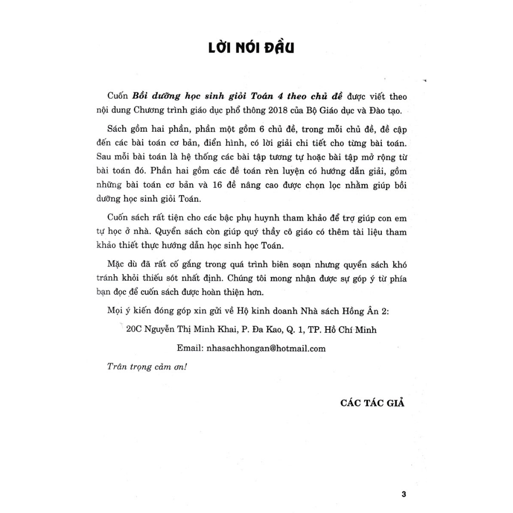 Sách - bồi dưỡng học sinh giỏi toán 4 theo chủ đề -MK