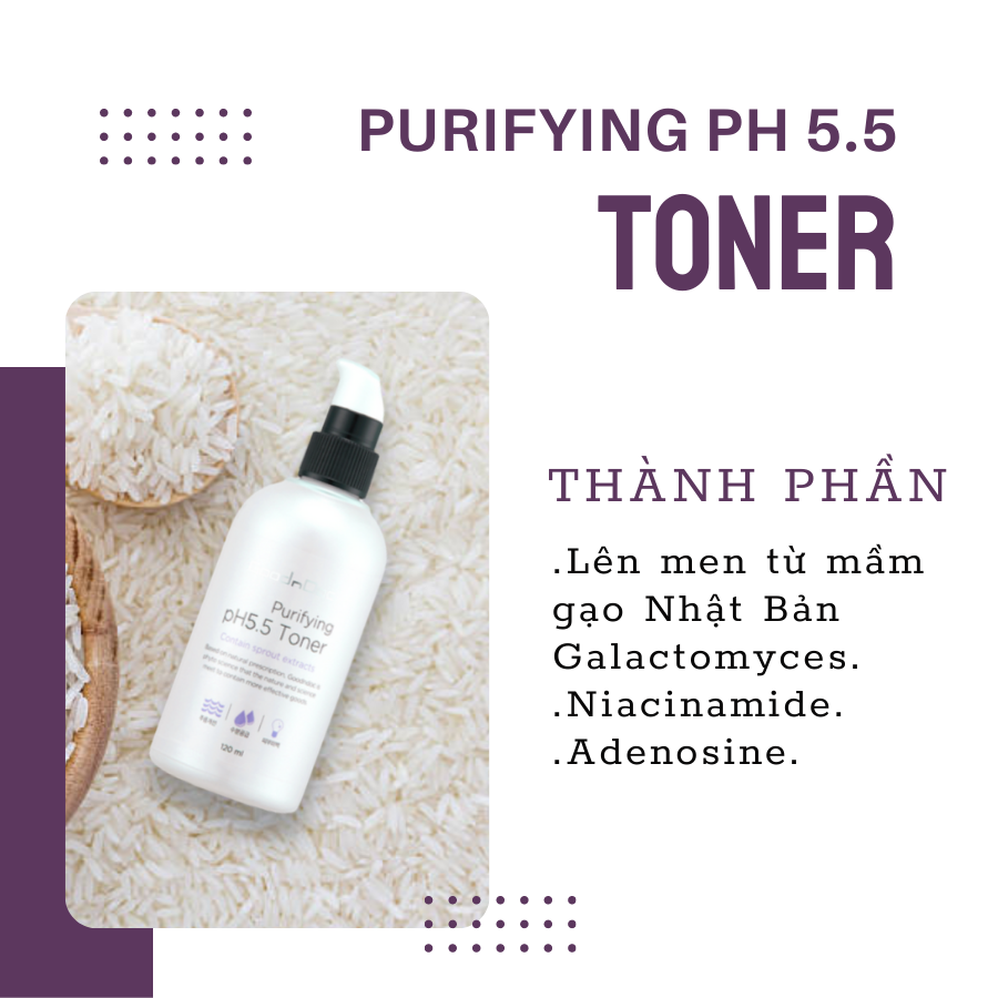 Dưỡng Chất Nước Cân Bằng Da GoodnDoc Purifying pH 5.5 Toner 120ml