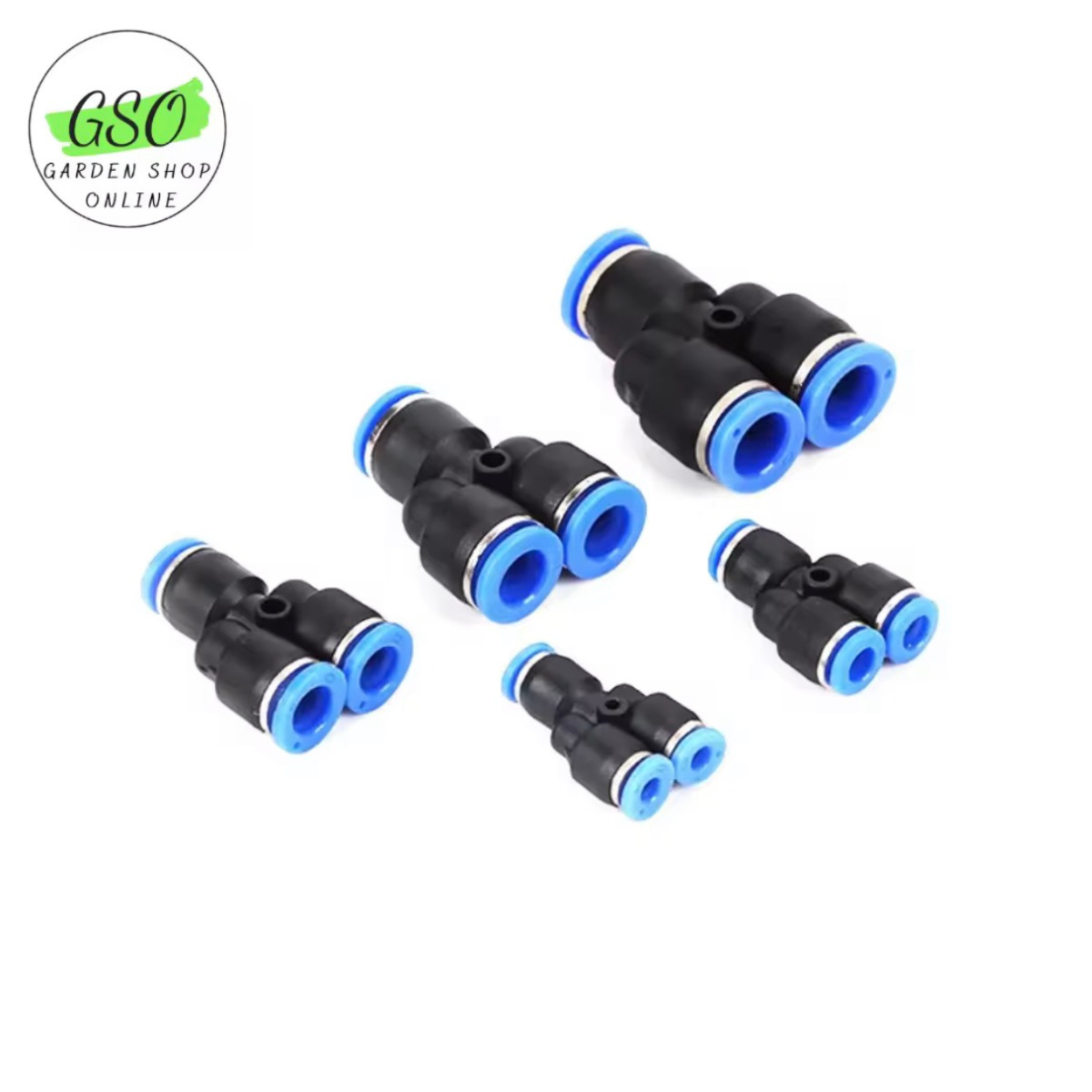 Khớp nối nhanh ống khí, cút nối nhanh ống hơi chữ Y PY-4, PY-6 , PY-8 , PY-10 ,PY-12 Van tiết lưu