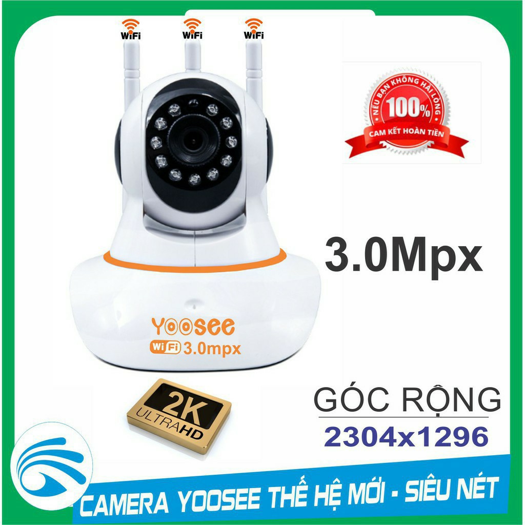 Camera Yoosee Full Hd Hồng Ngoại Quay Đêm 3 Râu 5.0