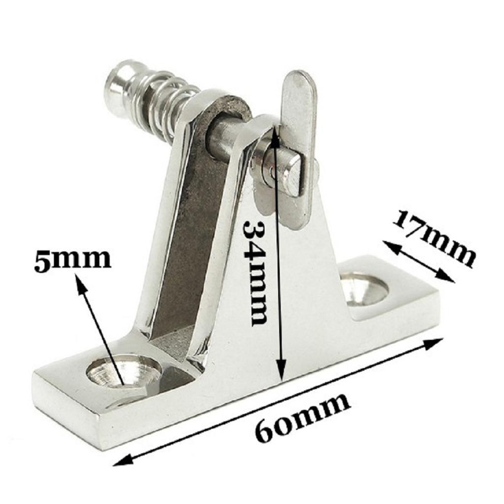 Premium Stainless Steel Boat Canopy  Hinge Mount Fitting 90Degree