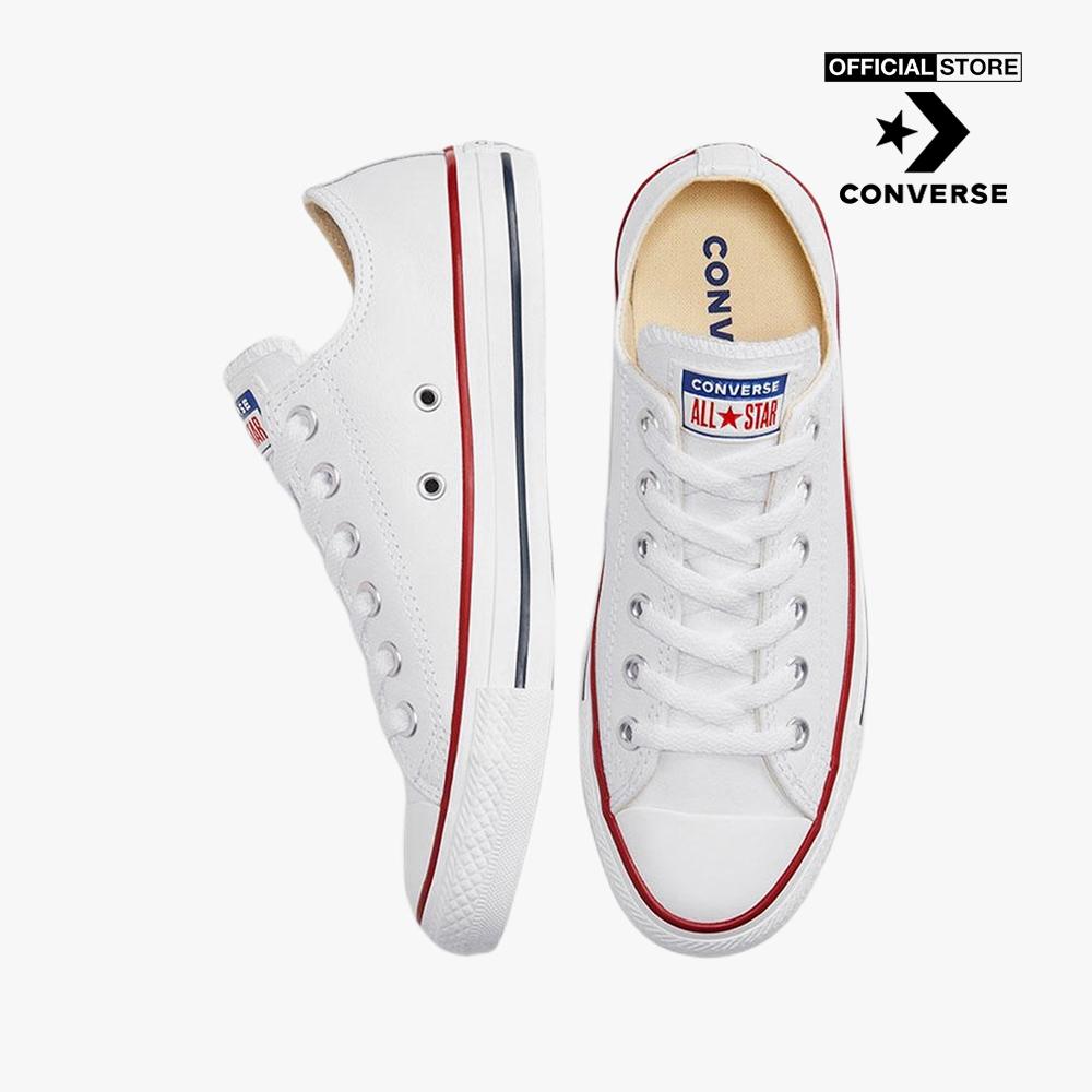 CONVERSE - Giày sneakers cổ thấp unisex Chuck Taylor All Star Leather 132173C