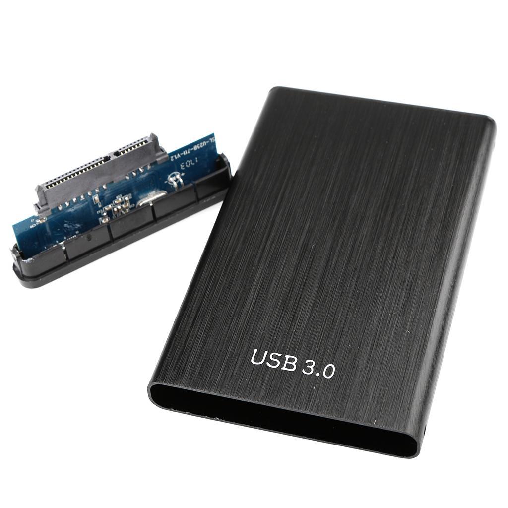 2.5 inch USB3.0 SSD HDD Enclosure 6Gbps SATA Stylish Aluminum Black