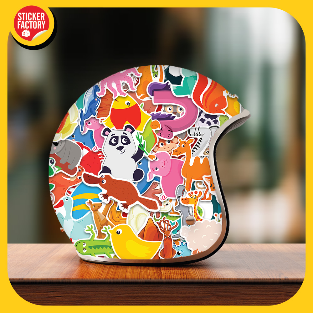 Animals muôn thú - Set 100 sticker decal hình dán dễ thương - STICKER FACTORY
