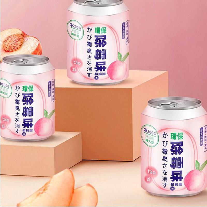 Gel thơm hương đào làm sạch không khí khử mùi ẩm mốc, hôi trong nhà và trong xe