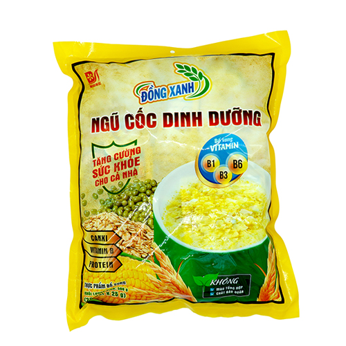 Bột Ngũ Cốc Dinh Dưỡng Đồng Xanh, Túi 20 gói x 25g