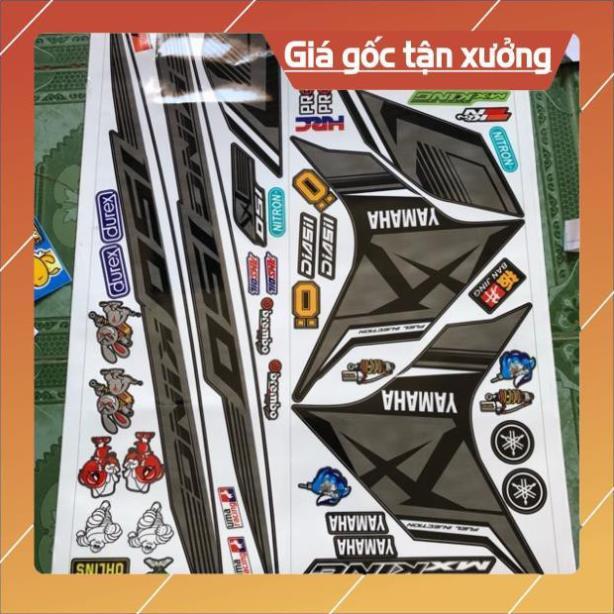 Tem rời ex 150 xám đen trắng 3 lớp ko bay màu