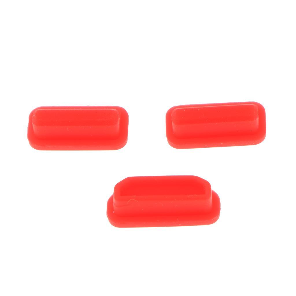 Red & Black Silicone Dustproof USB Port Plug Stopper for Air 12.5"