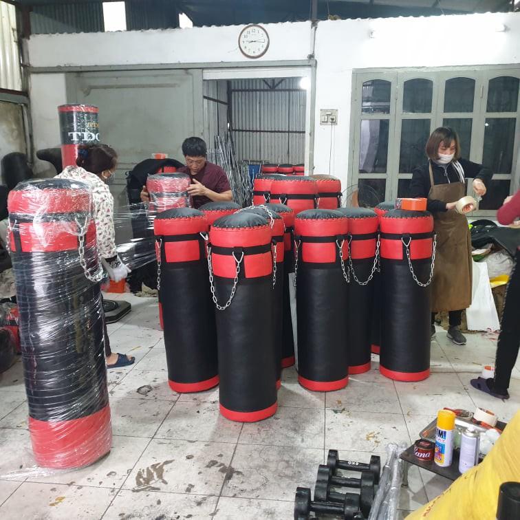 Bao cát đấm bốc - bao cát đấm bốc dài 120cm đã nhồi hoàn thiện tặng găng đấm bốc + băng đa 3m dụng cụ tập đấm bốc chuyên
