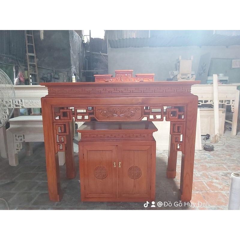 Bộ bàn thờ gỗ hương đá 157cm