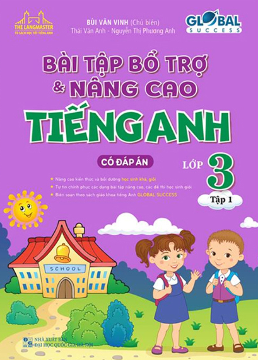 The Langmaster - Bài Tập Bổ Trợ Và Nâng Cao Tiếng Anh Lớp 3 - Tập 1  - Global Success - MT