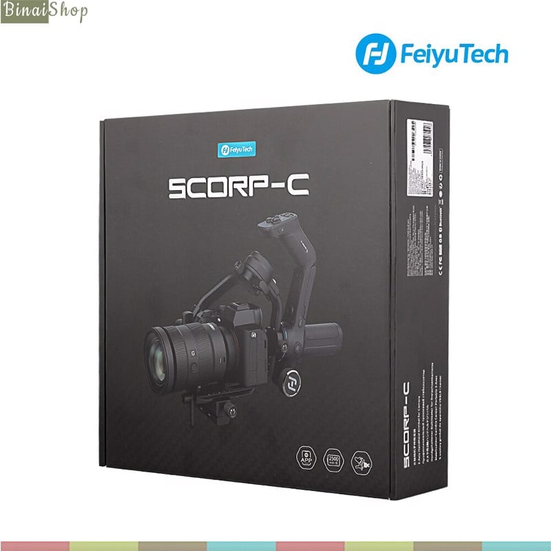 Feiyu SCORP C - Gimbal Chống Rung Cho Máy Ảnh Cỡ Lớn, Tải Trọng 2.5kg, Cho Quay Phim Chụp Hình Chuyên Nghiệp - Hàng chính hãng