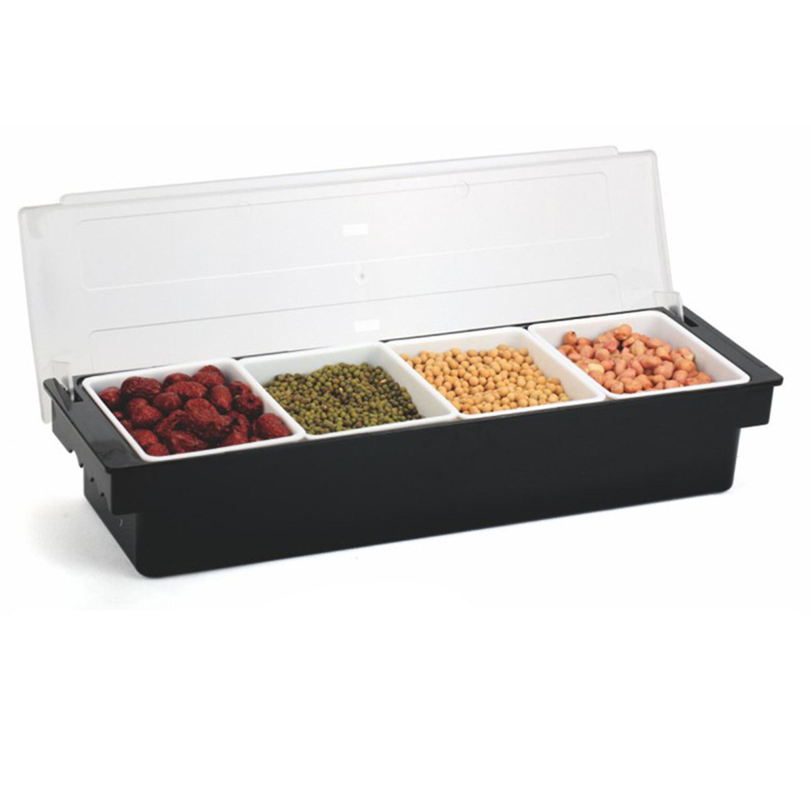 Compartment Seasoning Jar Storage Container 3 Grids