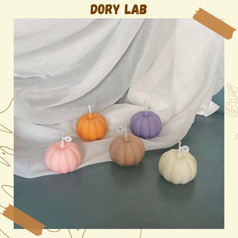 Nến Thơm Handmade Quả Bí Ngô Nhiều Màu Không Khói, Phụ Kiện Decor - Dory Lab