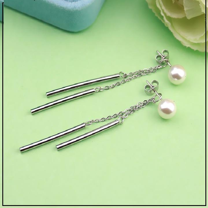BÔNG TAI NỮ INOX THỜI TRANG TÒN TEN THÉP KHÔNG GỈ