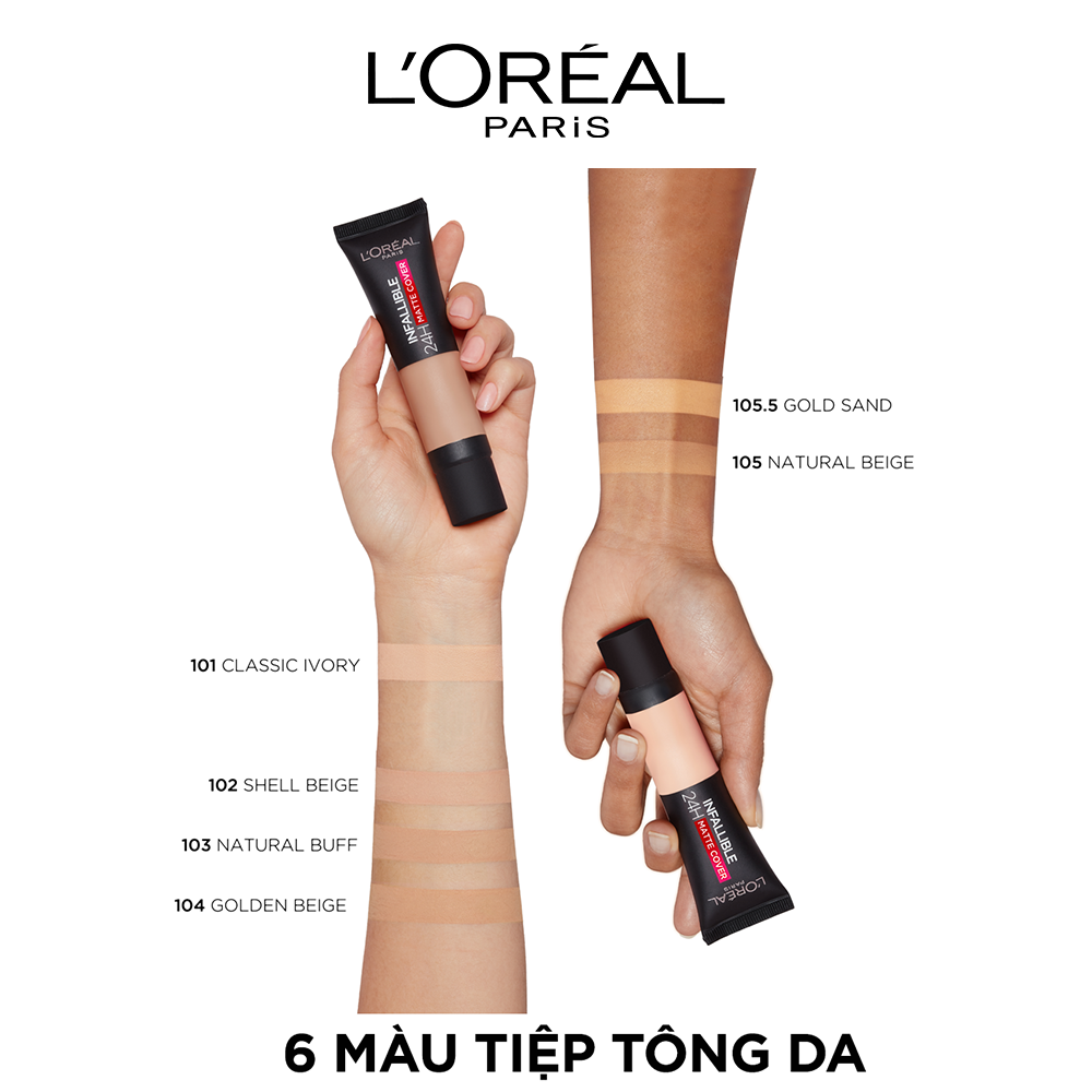 Kem Nền Lâu Trôi L’Oreal Paris Infallible 24H Matte Cover