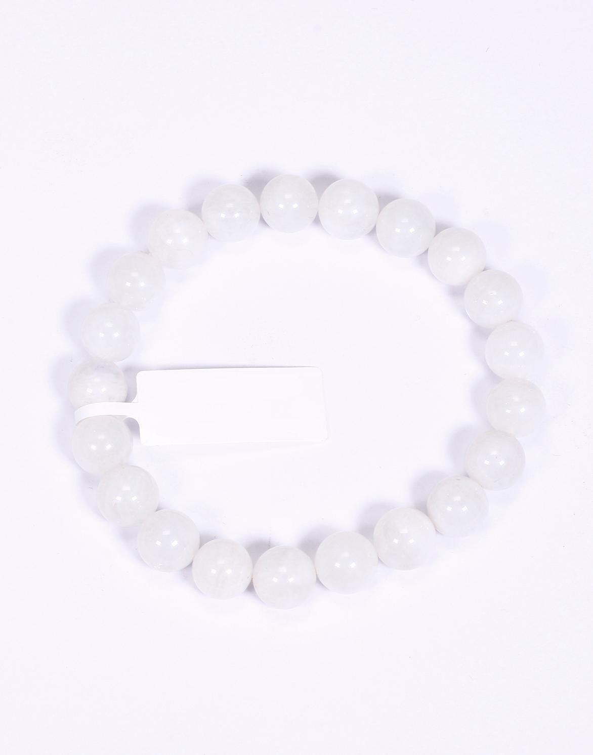 Vòng tay đá xà cừ trắng mệnh thủy, kim - Ngọc Quý Gemstones