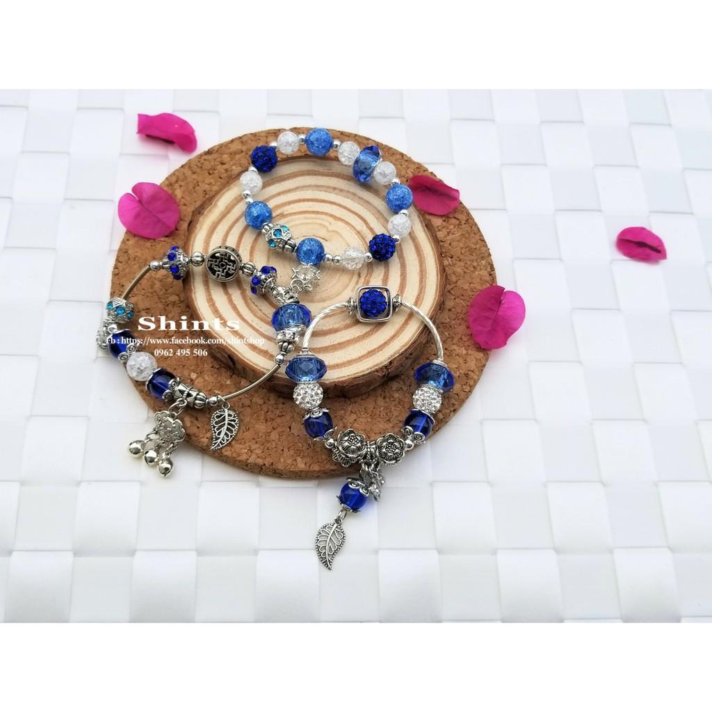 Khóa trường thọ mix charm xinh xắn