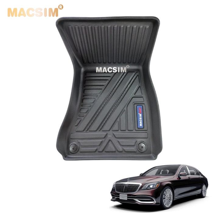 Thảm lót sàn xe ô tô Mercedes ben S 2021+ qd Nhãn hiệu Macsim chất liệu nhựa TPV cao cấp