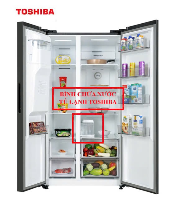 BÌNH CHỨA NƯỚC TỦ LẠNH TOSHIBA SIDE BY SIDE 493L/568L – HÀNG CHÍNH HÃNG