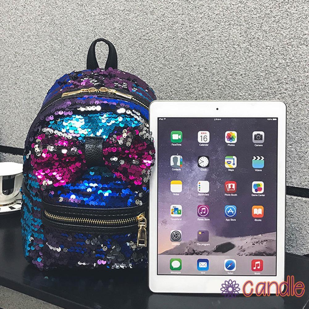 Ba Lô Đi Học Đính Nơ Lấp Lánh Cho Nữ