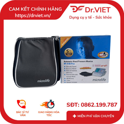 MÁY ĐO HUYẾT ÁP BẮP TAY MICROLIFE BP A100 PLUS
