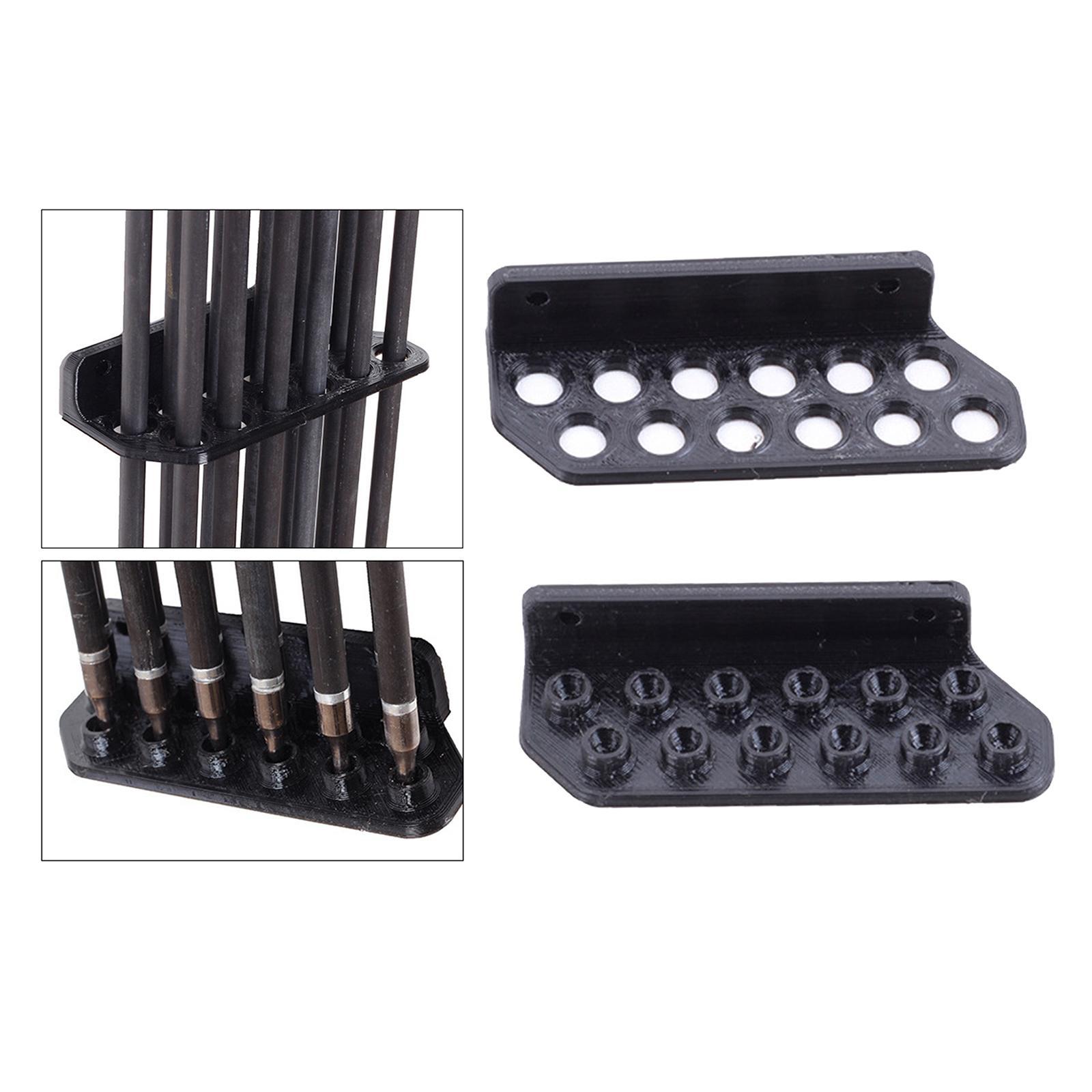 Wall-mounted 12  Holder Organizer Display Rack Stand Hunting Black