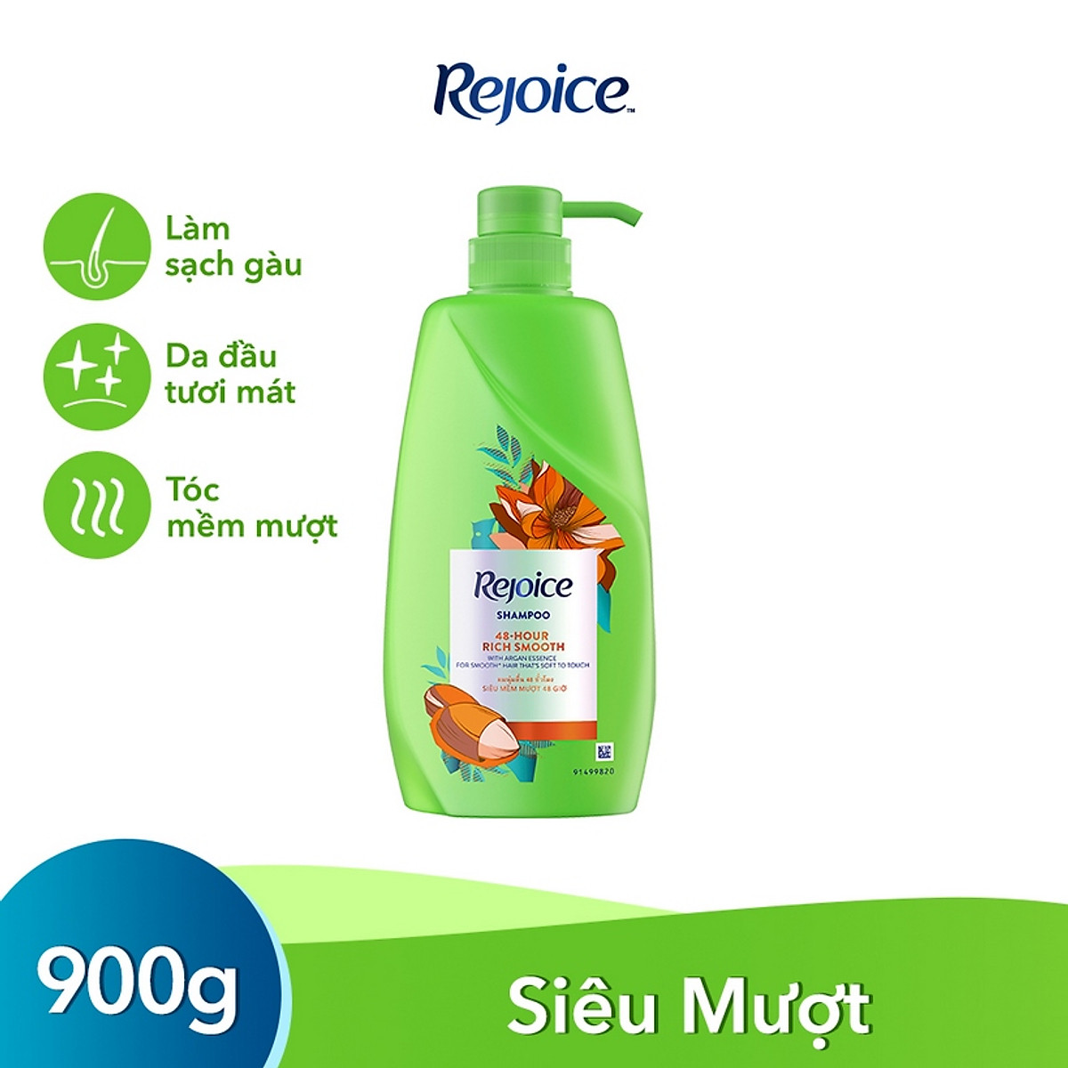 Dầu Gội REJOICE Siêu Mượt (630ml)