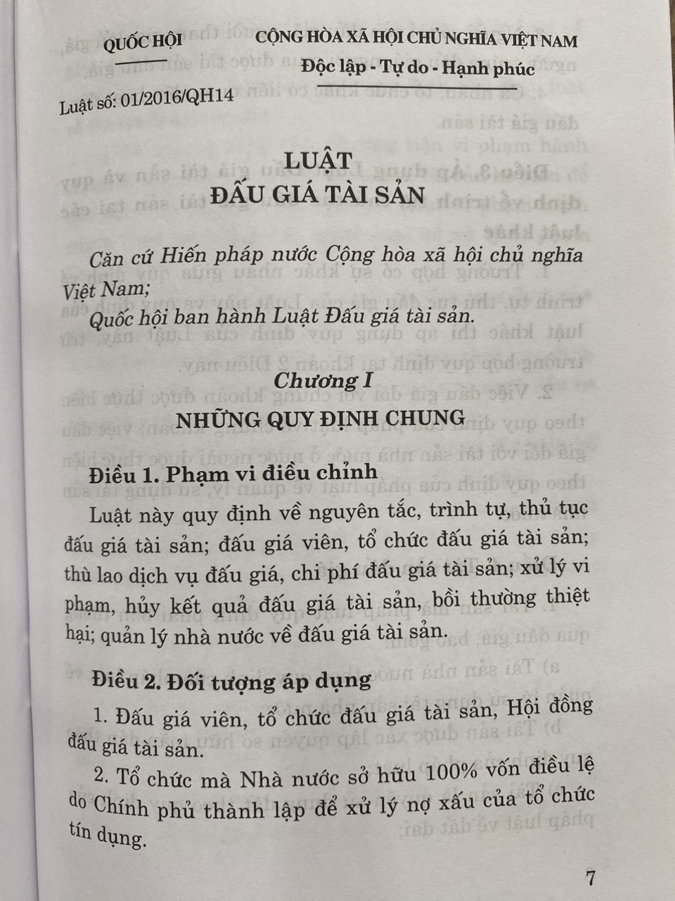 Luật Đấu Giá Tài Sản ( hiện hành ) 