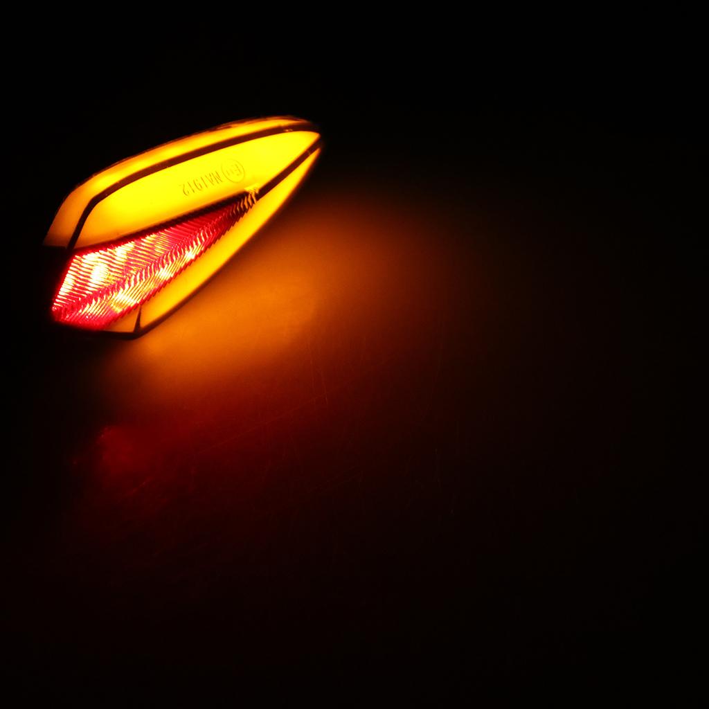 2x2x Universal Motorcycle Amber LED Turn Signal Indicator Blinker Light Lamp