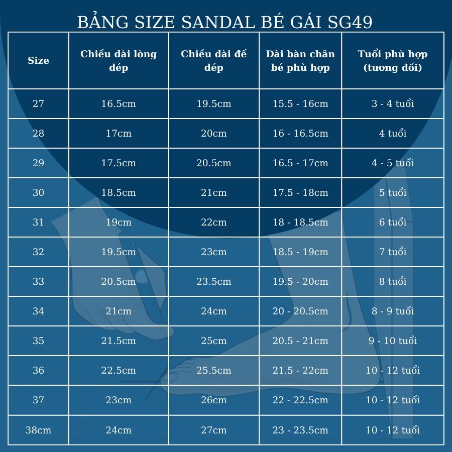 Sandal bé gái NHÍM SHOP dép quai hậu trẻ em 3 4 5 đến 12 tuổi đế Eva siêu nhẹ quai dán đi học thời trang và cá tính SG49