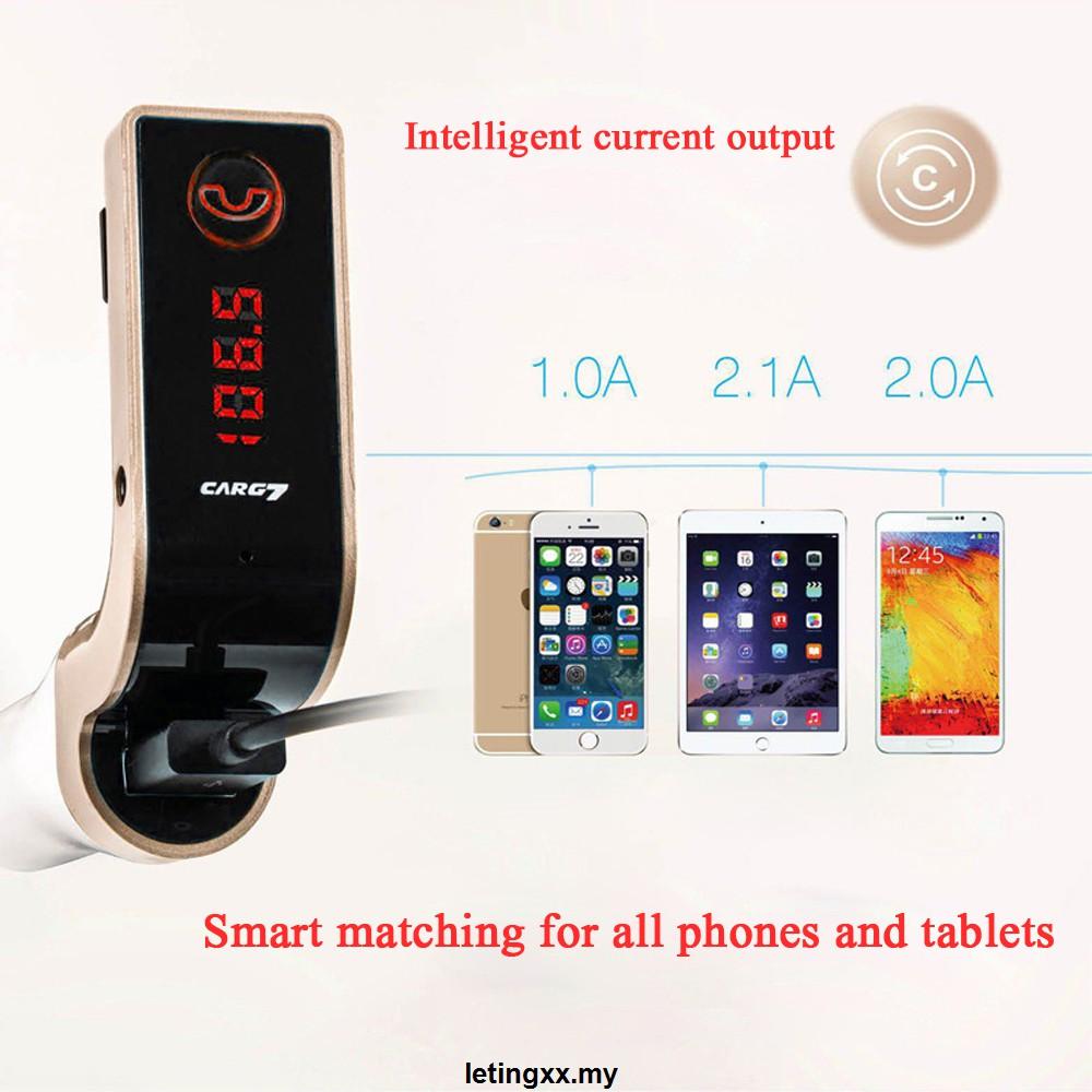 Máy Phát Nhạc Mp3 Bluetooth Không Dây Accnic G7 4 Trong 1 Cho Xe Hơi
