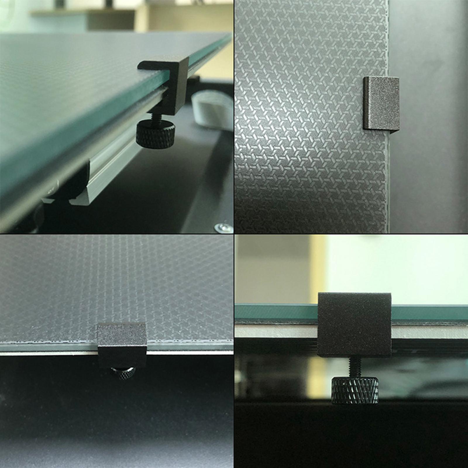 4 Pieces 3D Printer Glass Bed Clips Replace Professional for Most 3D Printer