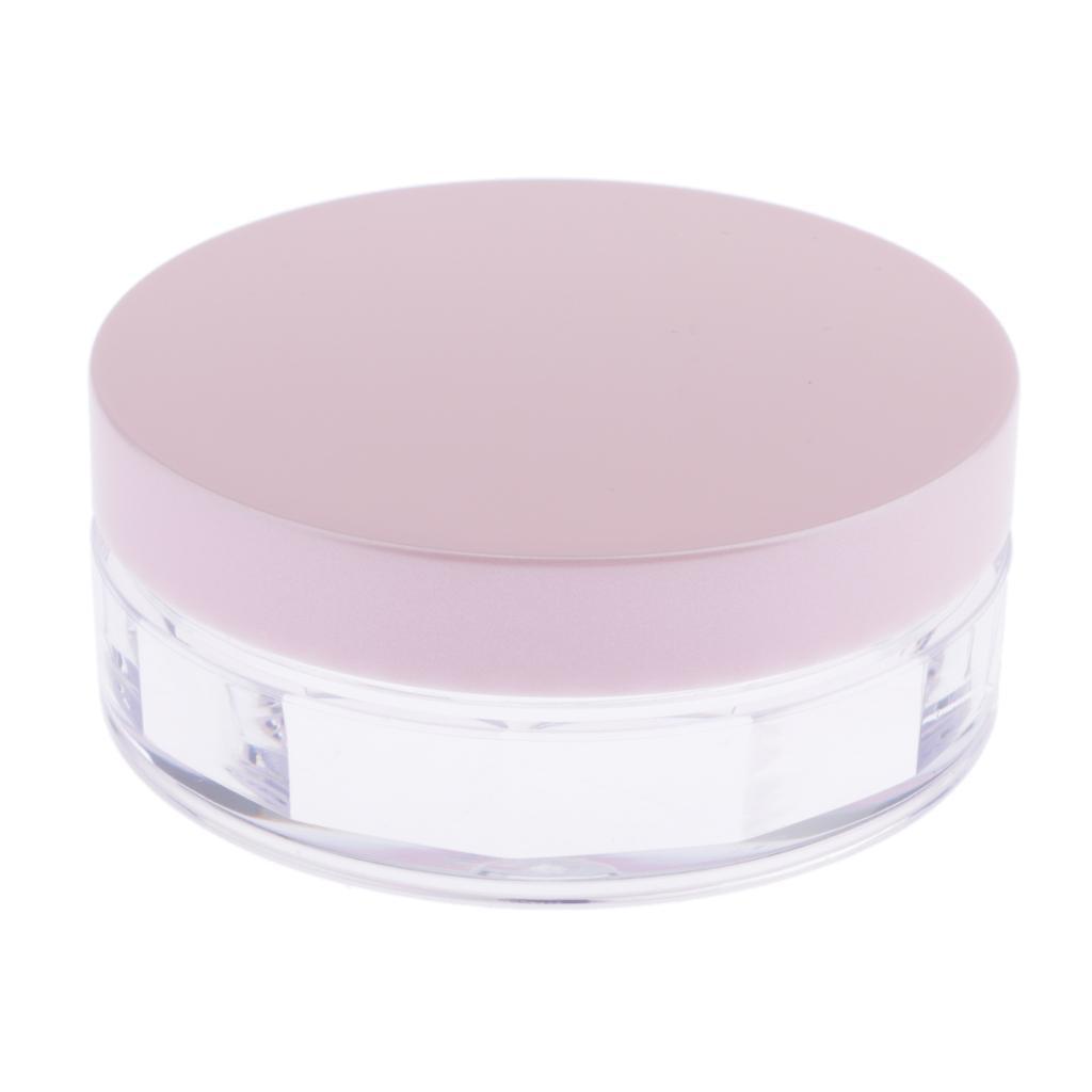 Pink Makeup Loose  Blush Case Cosmetic Eyeshadow Storage Container Jar